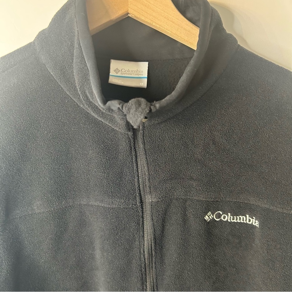 Columbia Men’s Black Half Zip Fleece Pullover, Size Medium - Picture 3 of 7